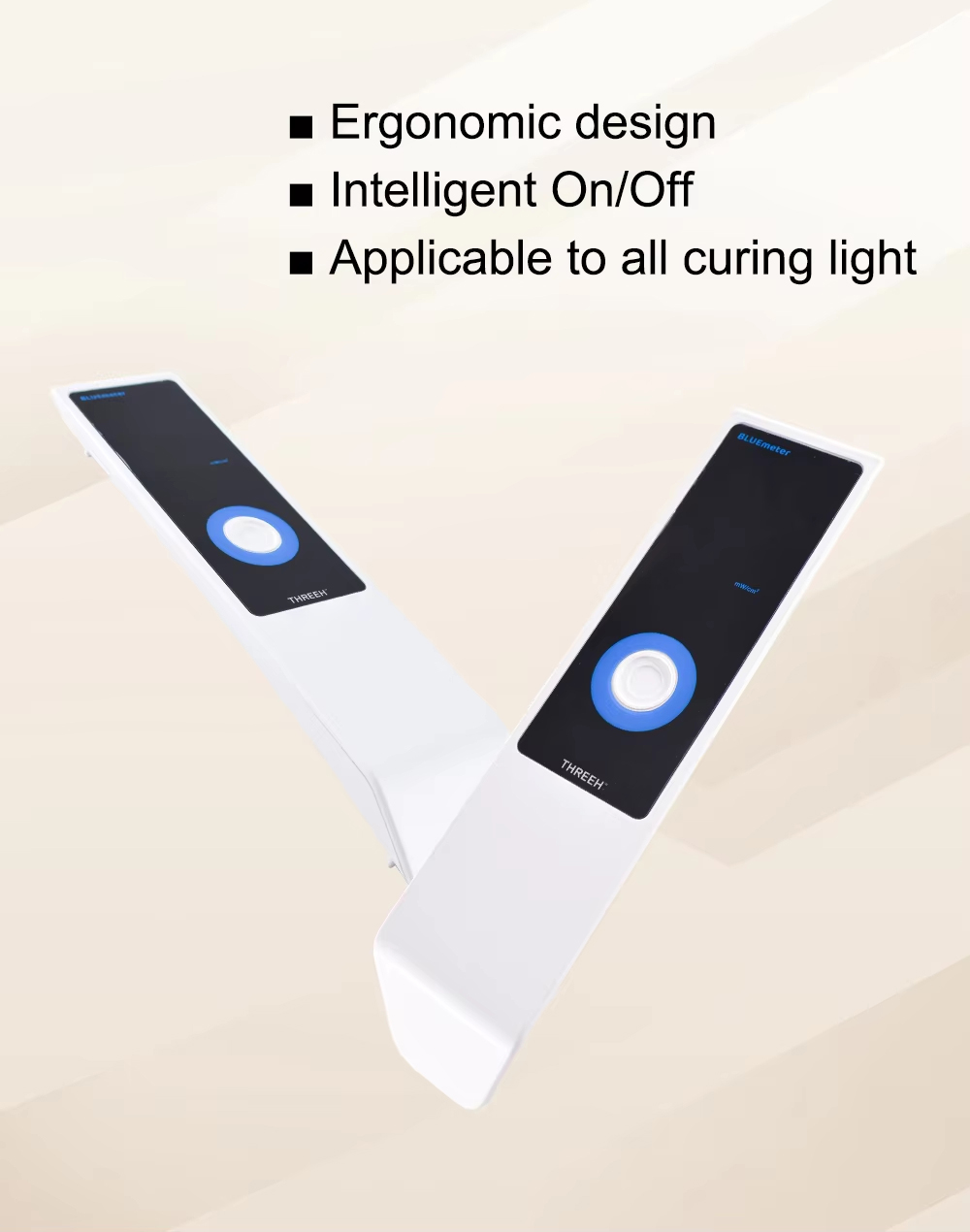Dental Digital Curing Light Meter LED Radiometer with Backlit LCD